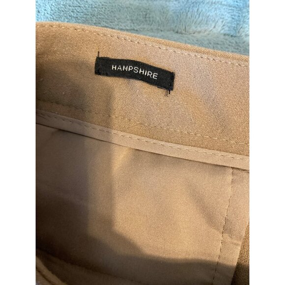 Talbots Hampshire Womens Dress Pants Size 12 Tan Career Corpcore Academia - Picture 4 of 13